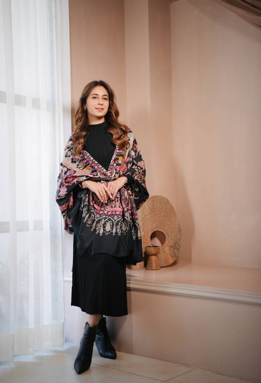 Your Highness Kashmiri Embroidery Scarf