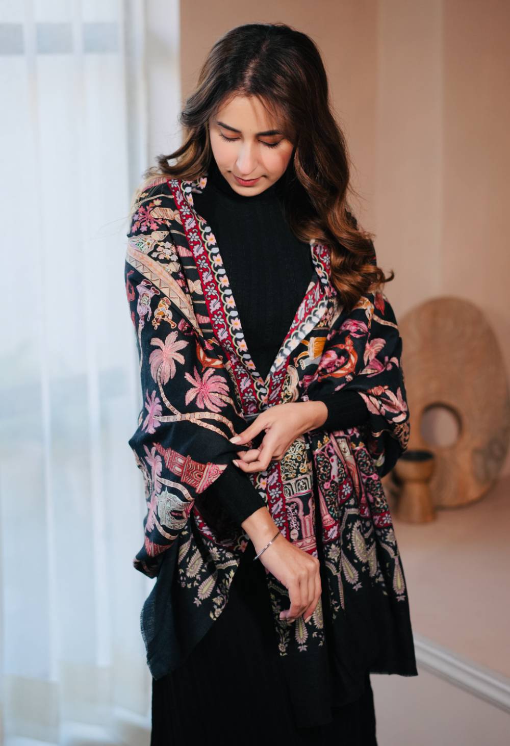Your Highness Kashmiri Embroidery Scarf