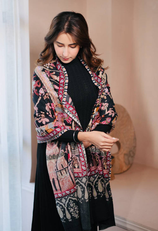 Your Highness Kashmiri Embroidery Scarf