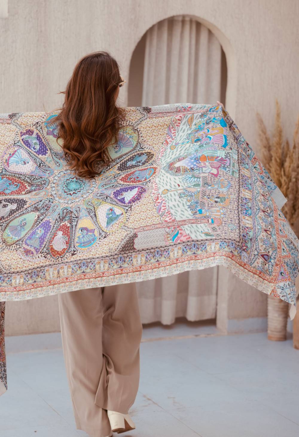 Habibi Kashmiri Embroidery Scarf