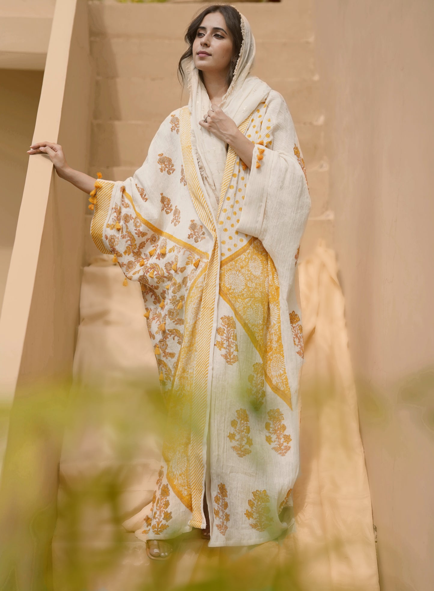 Yellow Magic Abaya