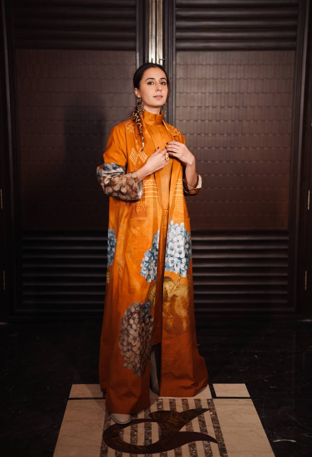 Magic Printed Linen Abaya