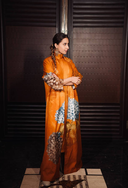 Magic Printed Linen Abaya