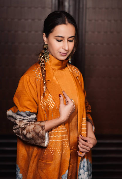 Magic Printed Linen Abaya