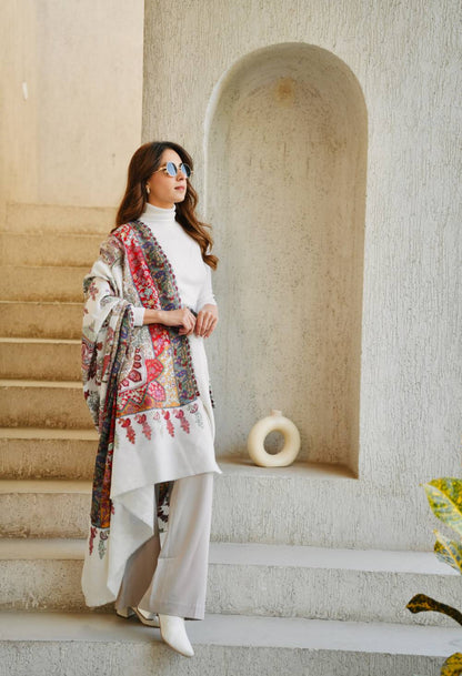 Catara Kashmiri Embroidery Scarf