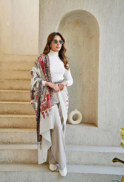 Catara Kashmiri Embroidery Scarf