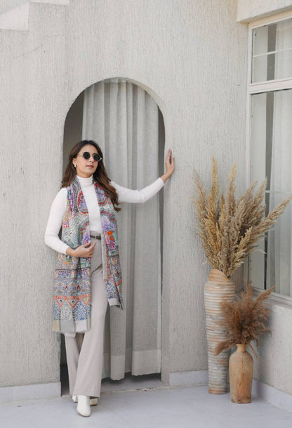 Habibi Kashmiri Embroidery Scarf
