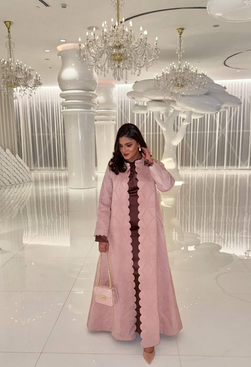 Dusky Pink Abaya
