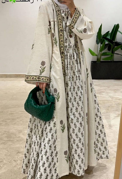 White Ocean Abaya And Dress